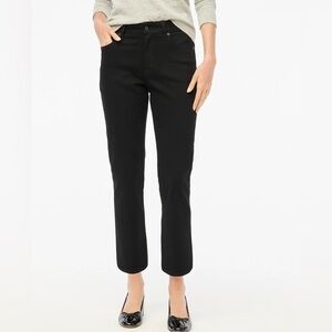 J. Crew Petite curvy essential straight black jean in all-day stretch Size 33P